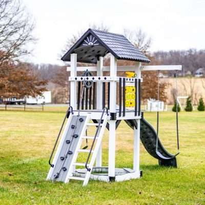 The Care-Bear Castle Swing Set