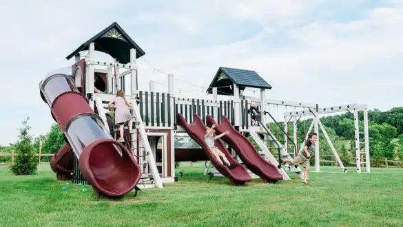 Cosmic Launcher Swing Set